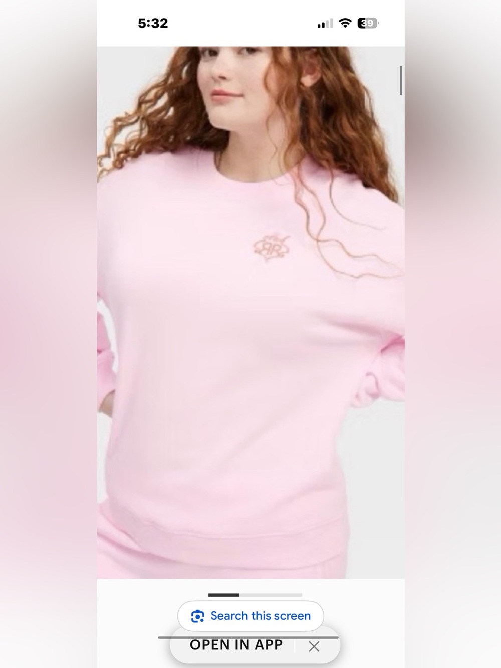 Roller rabbit, target Collab, pink sweatshirt